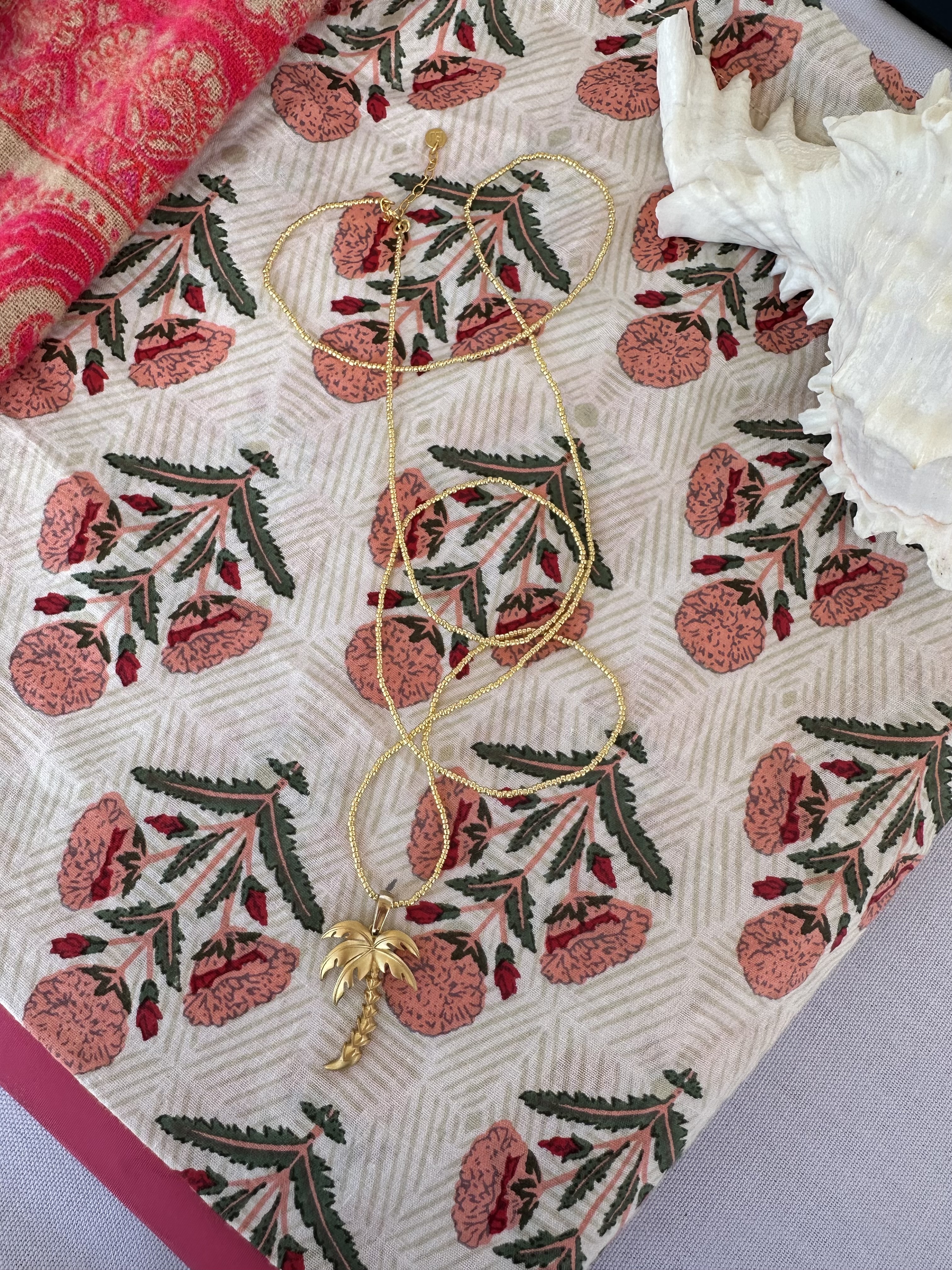 Palm necklace long