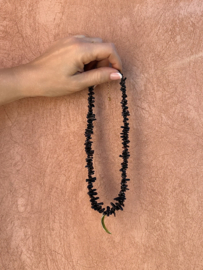 Coral moon necklace