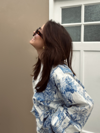Soft coton kimono blue