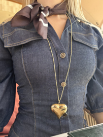 Coeur necklace long