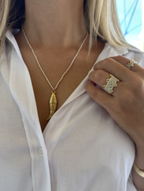 Happy fish necklace
