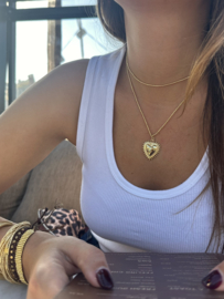 Heart necklace long
