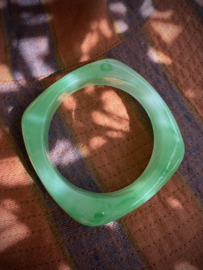 Green positive bangle