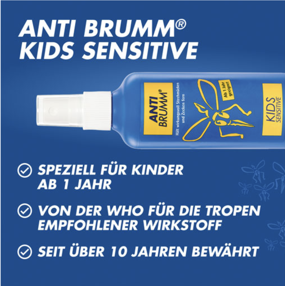 ANTI-BRUMM Kids sensitive Pumpspray 150 ml.