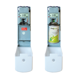 FliegEX Dispenser set (1 x dispenser, 1 x refill, 2 x battery).