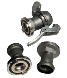 Bauer - Storz verloopstuk  | M-deel beker + rubber O-ring | Koppeling 76 mm | 2,5" x Storz NOK | NA 81