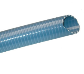 PVC professionele Super Elastische PVC zuig-pers spiraalslang Amazone SE - 38 mm / 1,5" / DN 38 x 50 meter