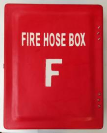Brandslangkast fiberglas rood voor plat oprolbare brandslangen