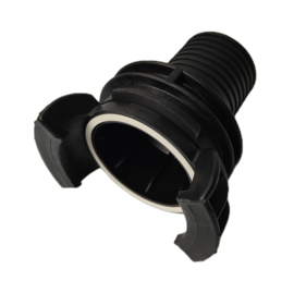 Guillemin Polypropyleen | PP slangkoppeling + grendel | DN 50 - slangtule 2" | 51 mm
