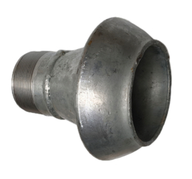 Perrot mannelijk draadaansluitstuk V-deel Type C74 | koppeling 108 mm x 2,5" BSP buitendraad gegalvaniseerd