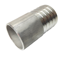 Slangpilaar | Slangtule RVS 316 / INOX Type LAS | AANLAS - OD 13,5 mm (= buis 1/4") x 70 mm lengte