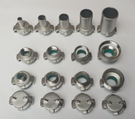 Snelkoppeling type GEKA / GK RVS BSP buitendraad DN 1/2" - 13 mm