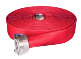 Brandslang Synthetic P/50 (PU coating = slijtvaster) Rood 2 3/4" (70 mm) x 20 meter