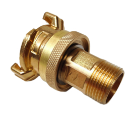 Waterslang adapter | aansluitstuk type GEKA GK messing | 3/4" BSP buitendraad NASTELBAAR