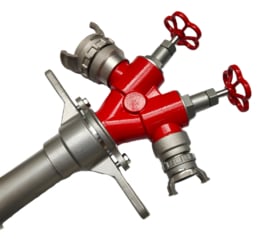 Standpijp | opzetstuk DN 80 voor ondergrondse hydranten met 2 spindelafluiters | DSP 40 (45) + DSP 65 (70) aansluitingen