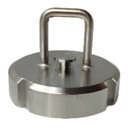 RVS 304 | INOX blindkap | blindwartel + handvat voor DIN 11185 draadstuk