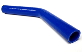 Siliconen blauwe lucht | koelwater SLANG MODEL BOCHT 45° Performance | ID 28 mm