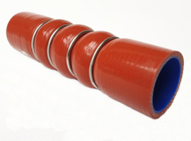 Siliconen Intercooler | Turbocharger slang rood + stalen verstevigingsringen | ID 42 mm x L = 160 mm