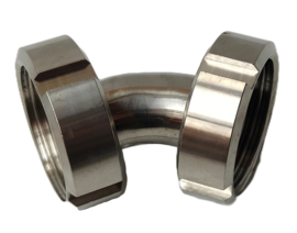 RVS 316 | INOX bocht 45 graden - DIN 11851 puntstuk x DIN 11851 puntstuk