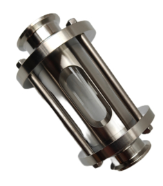 Tri-Clamp RVS 316L + borosilicaat kijkglas | Volgens DIN 32676
