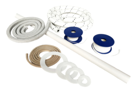 Geëxpandeerd 100% virgin PTFE koord | diameter 6 mm | Rol = 2,5 meter