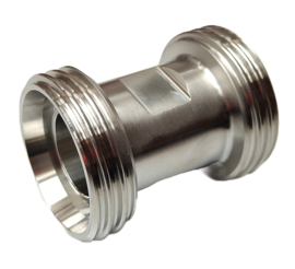 RVS 316 | INOX adapter | koppelstuk DIN 11851 draadstuk DN20 x DIN 11851 draadstuk DN20