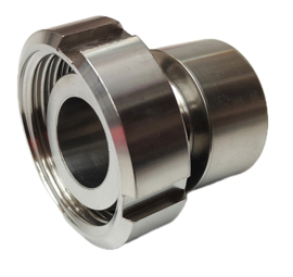 RVS 316 | INOX adapter | aansluitstuk DIN 11851 puntstuk + wartel DN32 x 1 1/4" BSPP binnendraad