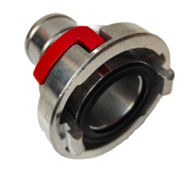 Storz slangkoppeling aluminium 2" | DN50 | 52 mm x NOK | NA 66  - MET GRENDEL | WITH LOCK