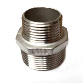 RVS 316 Verloopnippel | Reducer  | BSP buitendraad 4" x 2"