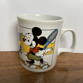 Vintage mok Mickey Mouse tennis