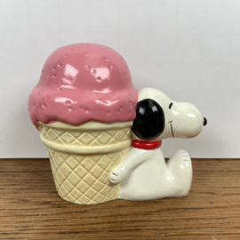 Vintage snoopy spaarpot ijsje