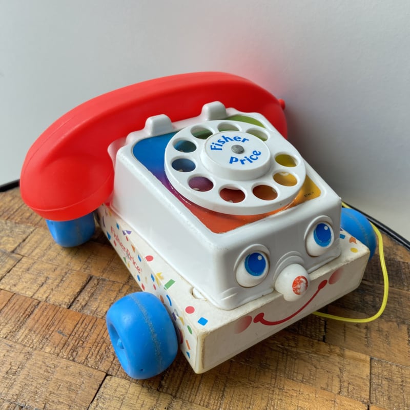 Vintage Fisher Price telefoon | Vintage speelgoed Tres' Vintage