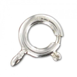 cl-013 Spring ring clasp 925 sterling silver 8mm