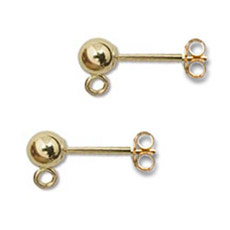 oh-014 Earstuds 14K Gold Filled 4mm ball