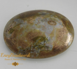 gc-005 Glas Cabochon Gray/Bronze oval 25x18mm