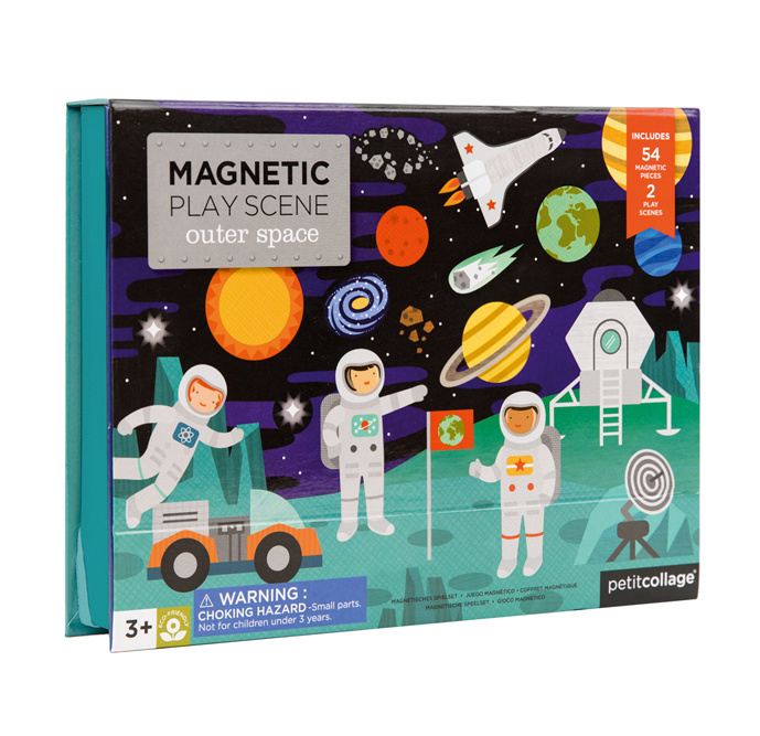 Petit Collage | Magneetboek - In de ruimte