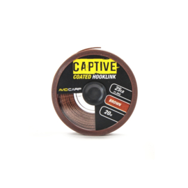 Avid Captive Coated Hooklink Brown 25lb