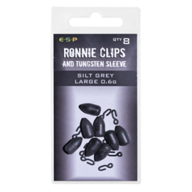 ESP Ronnie Clips & Tungsten Sleeves Silt Grey Large