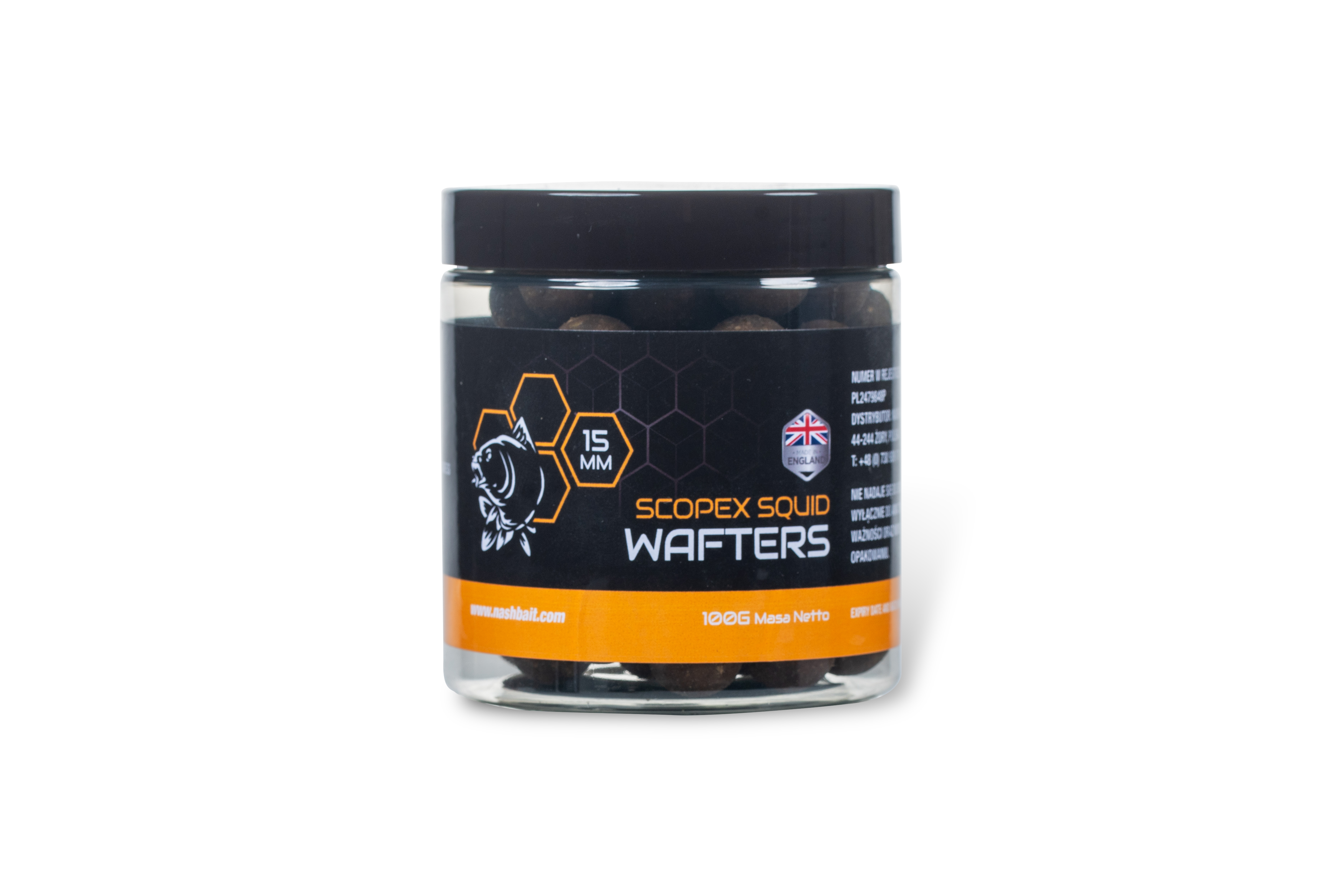 Nash Bait Scopex Squid Wafter 15mm