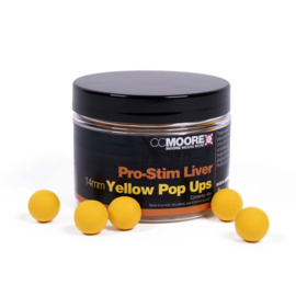 CC Moore Pro-Stim Liver Pop Ups Yellow 13-14mm