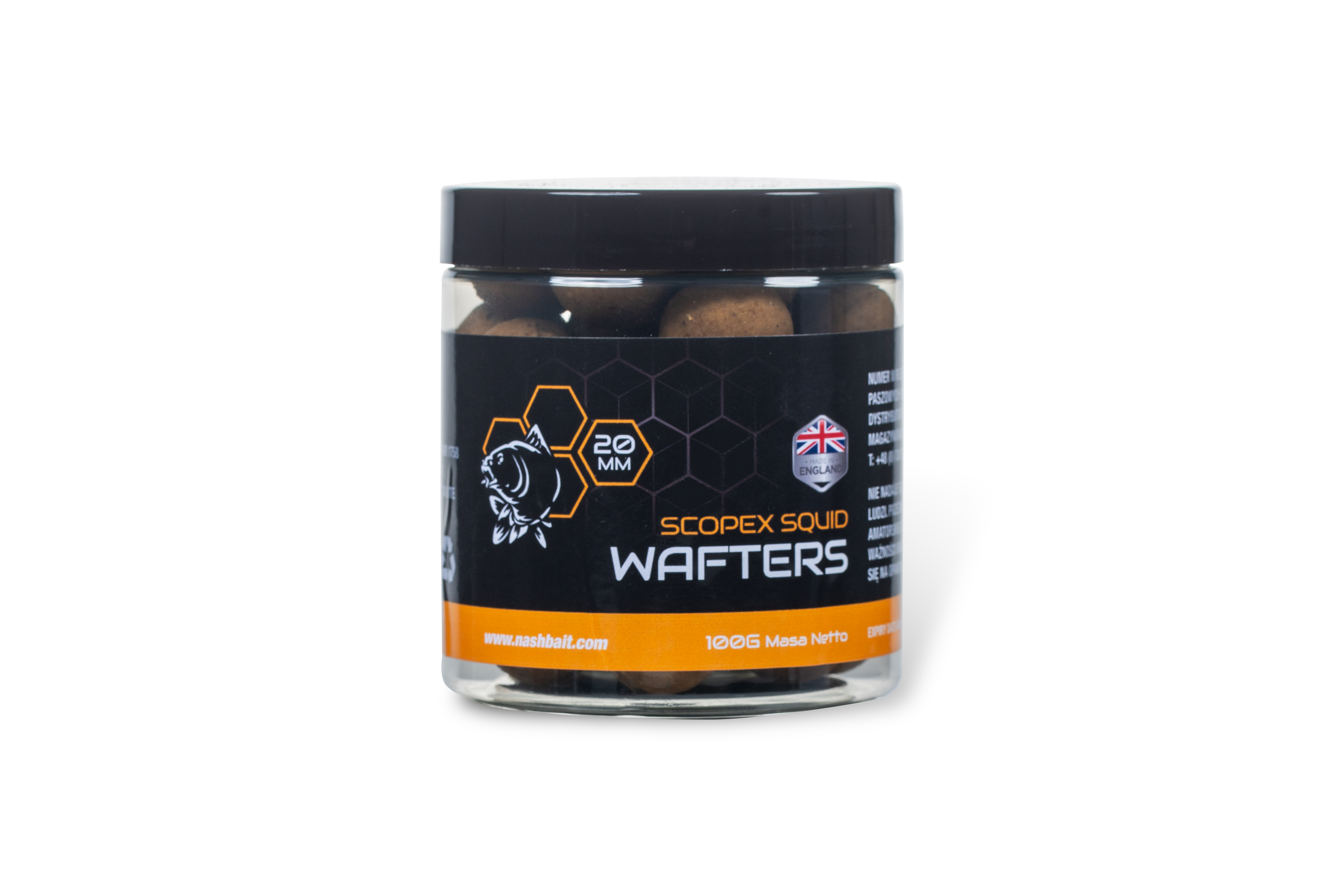 Nash Bait Scopex Squid Wafter 20mm