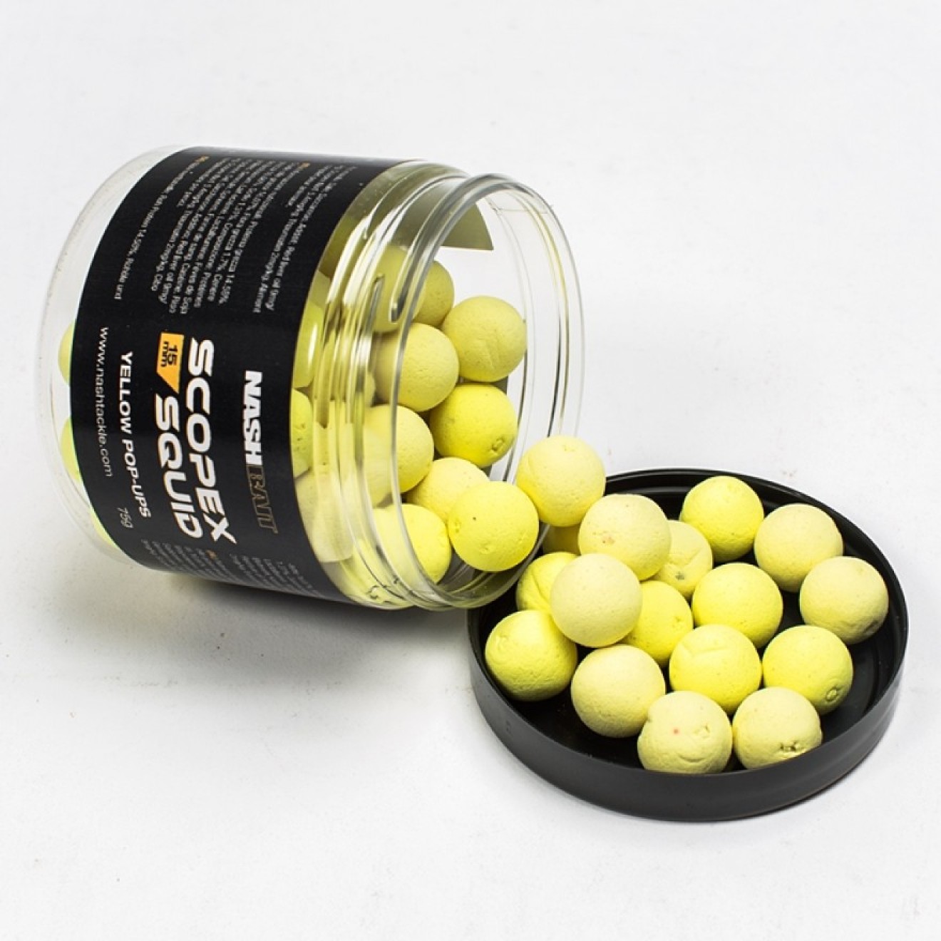 Nash Bait Scopex Squid Pop Up 15mm Yellow