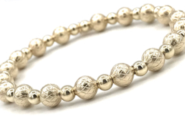 Armband Lis met diamant cut real gold plated balletjes