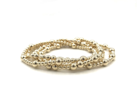 Armband Silvia met real gold plated balletjes