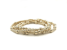 Armband Ava met real gold plated balletjes