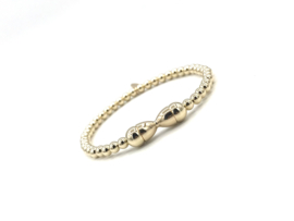 Armband Dounia met real gold plated balletjes