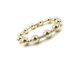 Armband Rowena met goudkleurige real gold plated balletjes