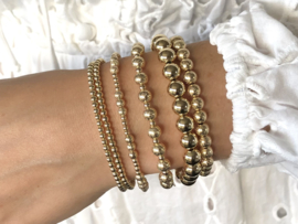 Armband Sparkling met glitter real gold plated balletjes