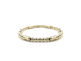 Armband Djenna met bamboe en real gold plated balletjes