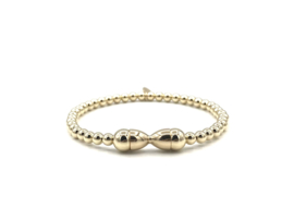 Armband Dounia met real gold plated balletjes